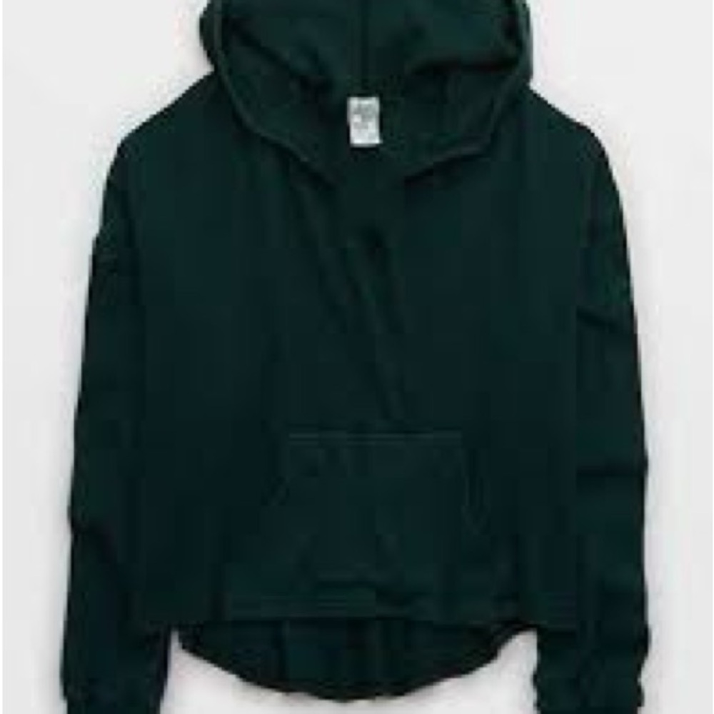 OFFLINE By Aerie Wow! Waffle Hoodie  cropped